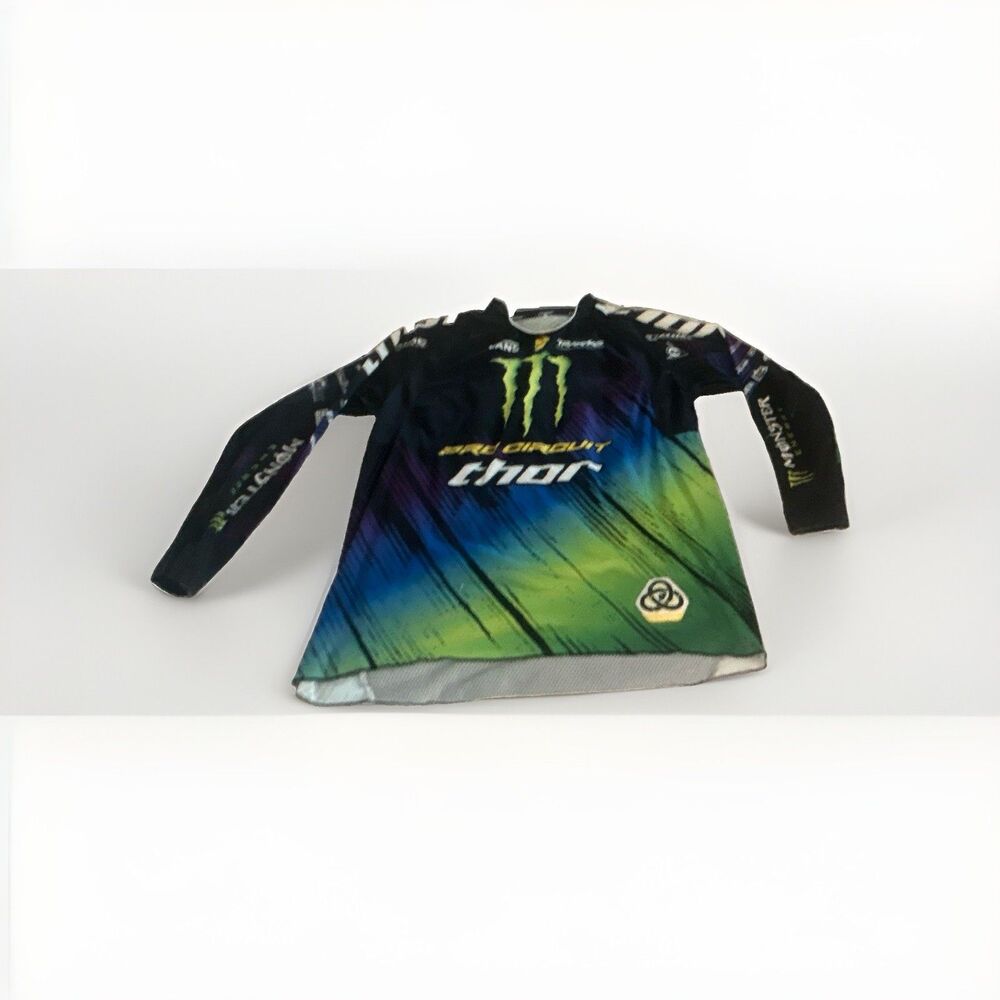 Men's Vintage Motocross Jersey L Thor Monster